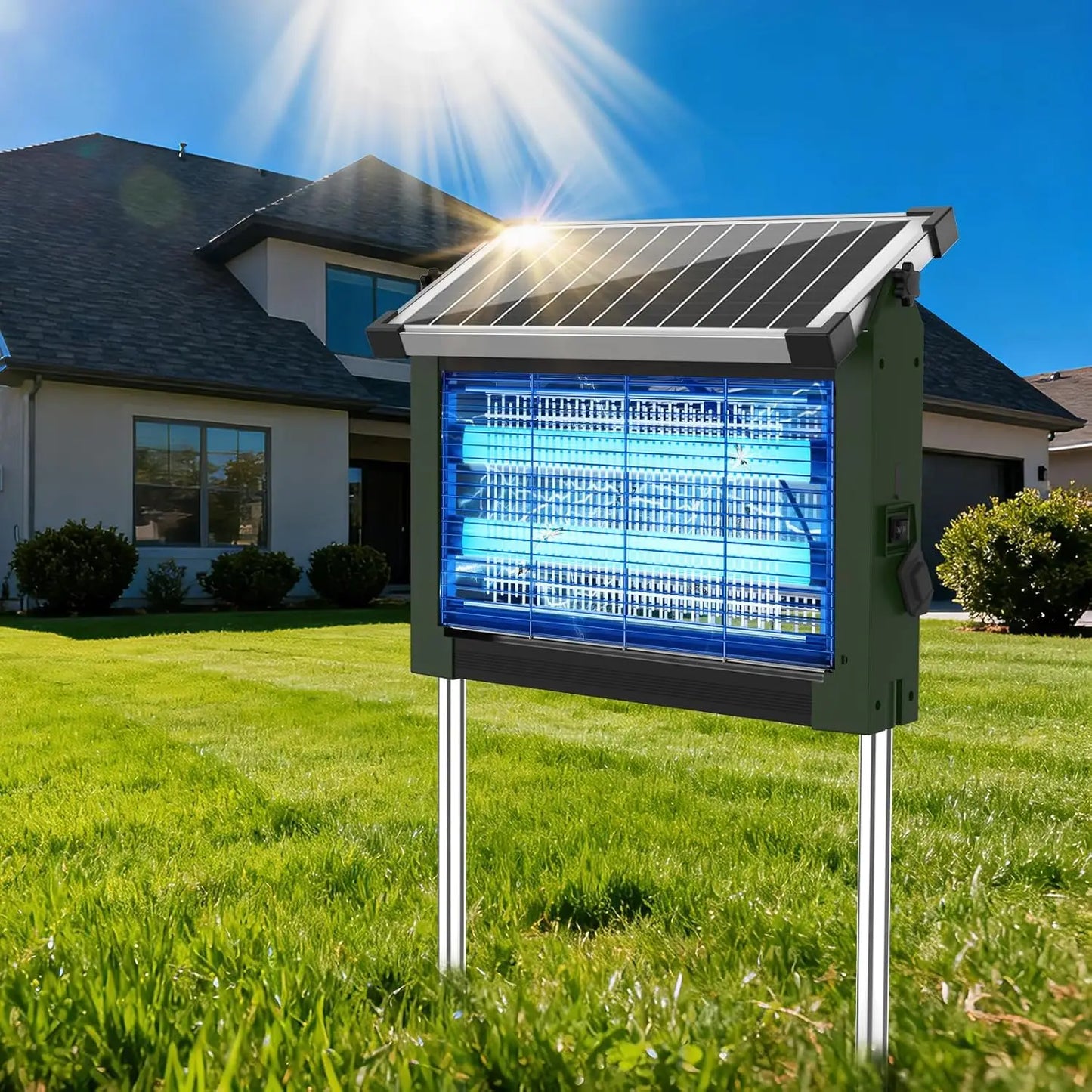 4500v Solar Mosquito Zapper
