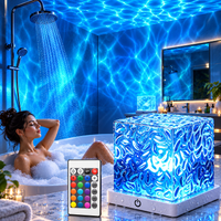 Rechargeable Water Ripple Shower Light – 16 Color Mood Lamp