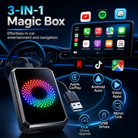 3-in-1 Magic Video Box Wireless CarPlay Adapter – Stream Netflix, YouTube & TikTok