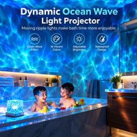 Rechargeable Water Ripple Shower Light – 16 Color Mood Lamp