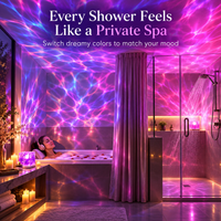 Rechargeable Water Ripple Shower Light – 16 Color Mood Lamp