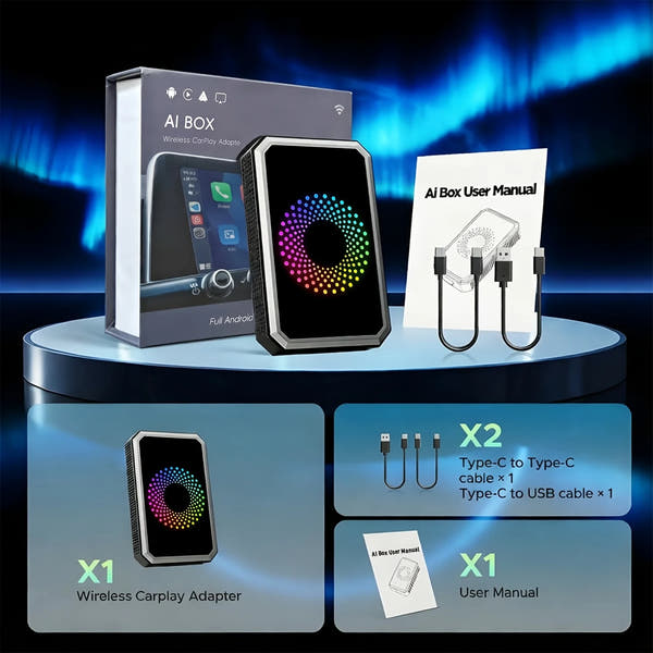 3-in-1 Magic Video Box Wireless CarPlay Adapter – Stream Netflix, YouTube & TikTok
