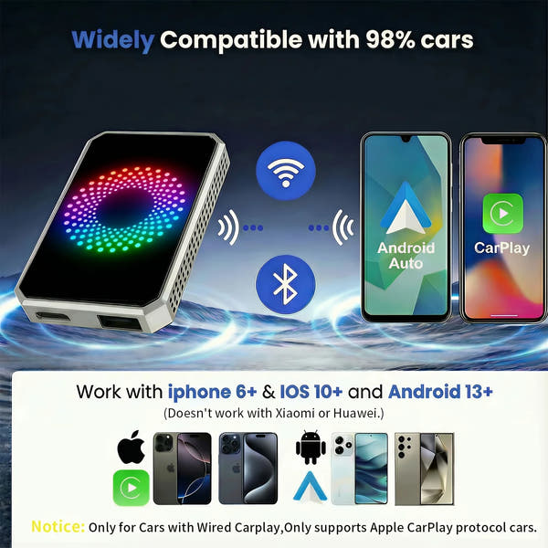 3-in-1 Magic Video Box Wireless CarPlay Adapter – Stream Netflix, YouTube & TikTok