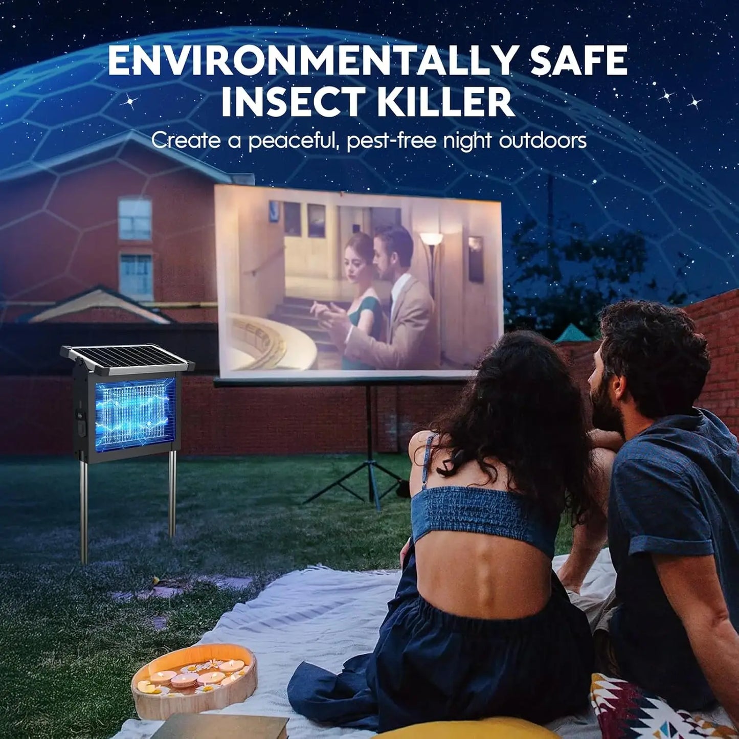 4500v Solar Mosquito Zapper