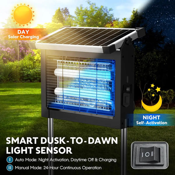 4500v Solar Mosquito Zapper