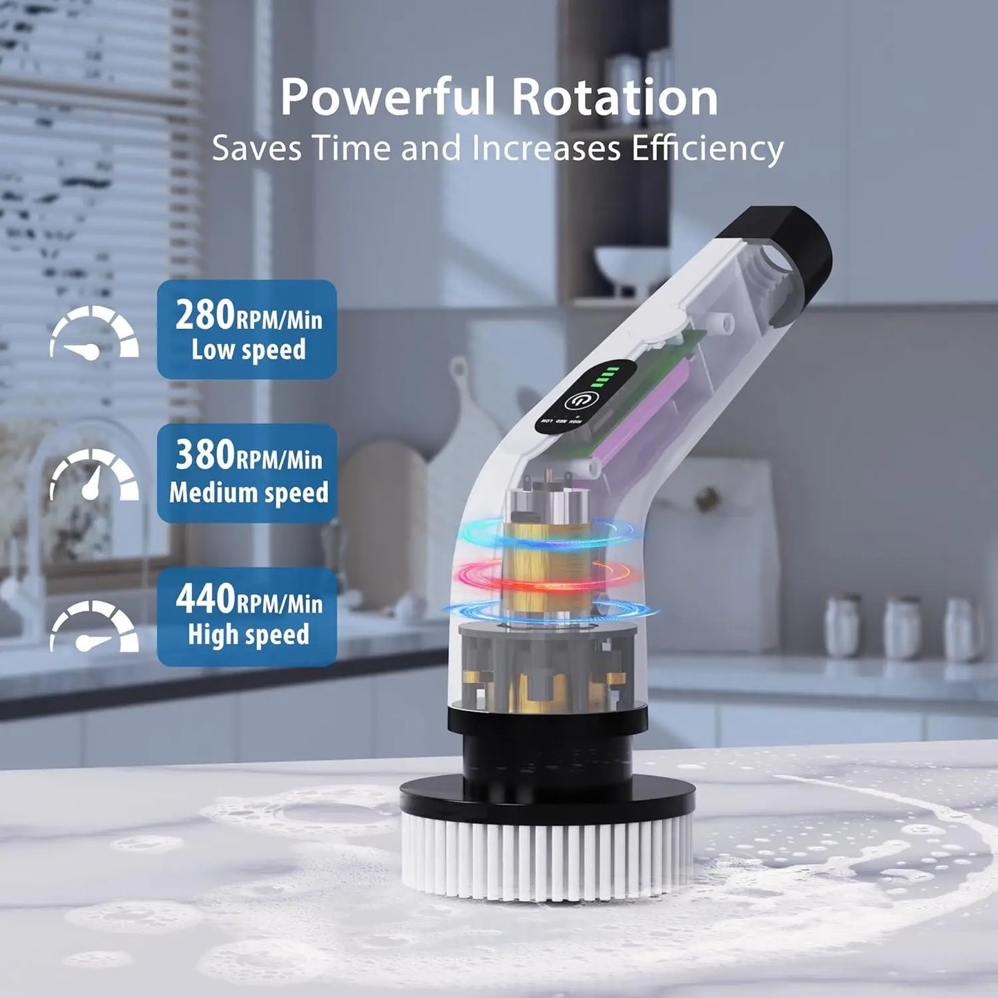 Cordless Spin Scrubber – Effortless Deep Cleaning